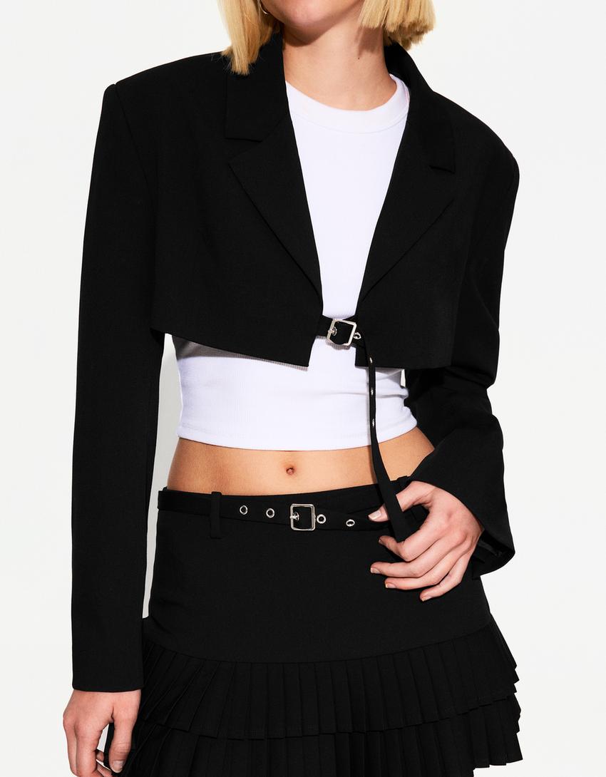 Cropped blazer Jackets and blazers Women Bershka