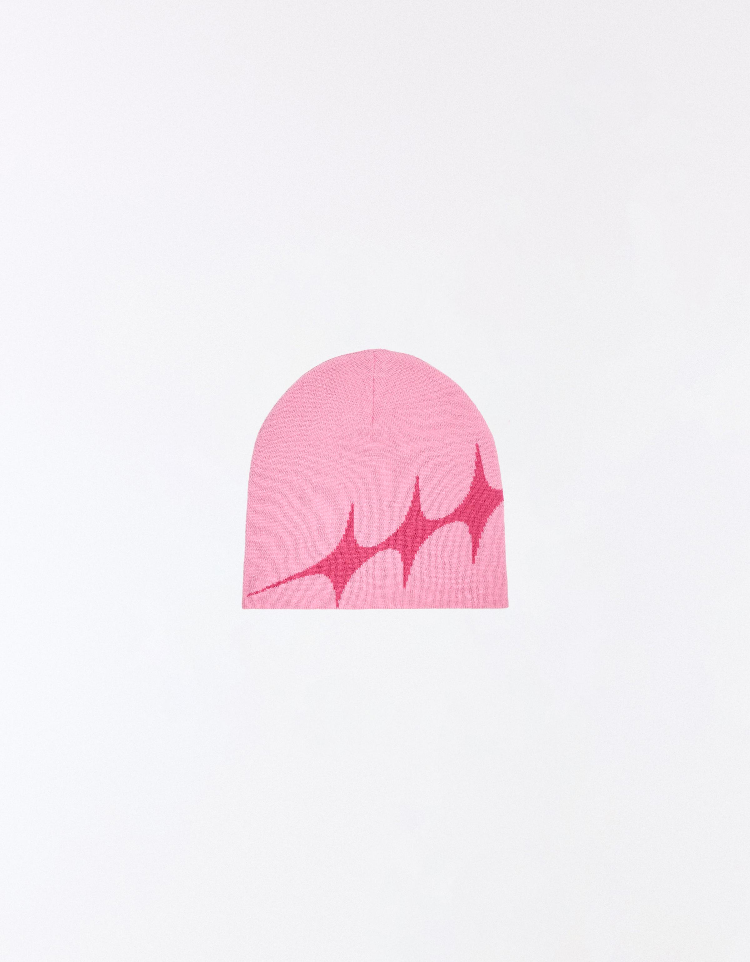 Star knit beanie — Pink