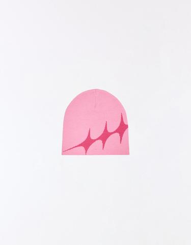 Star knit beanie — Pink 3