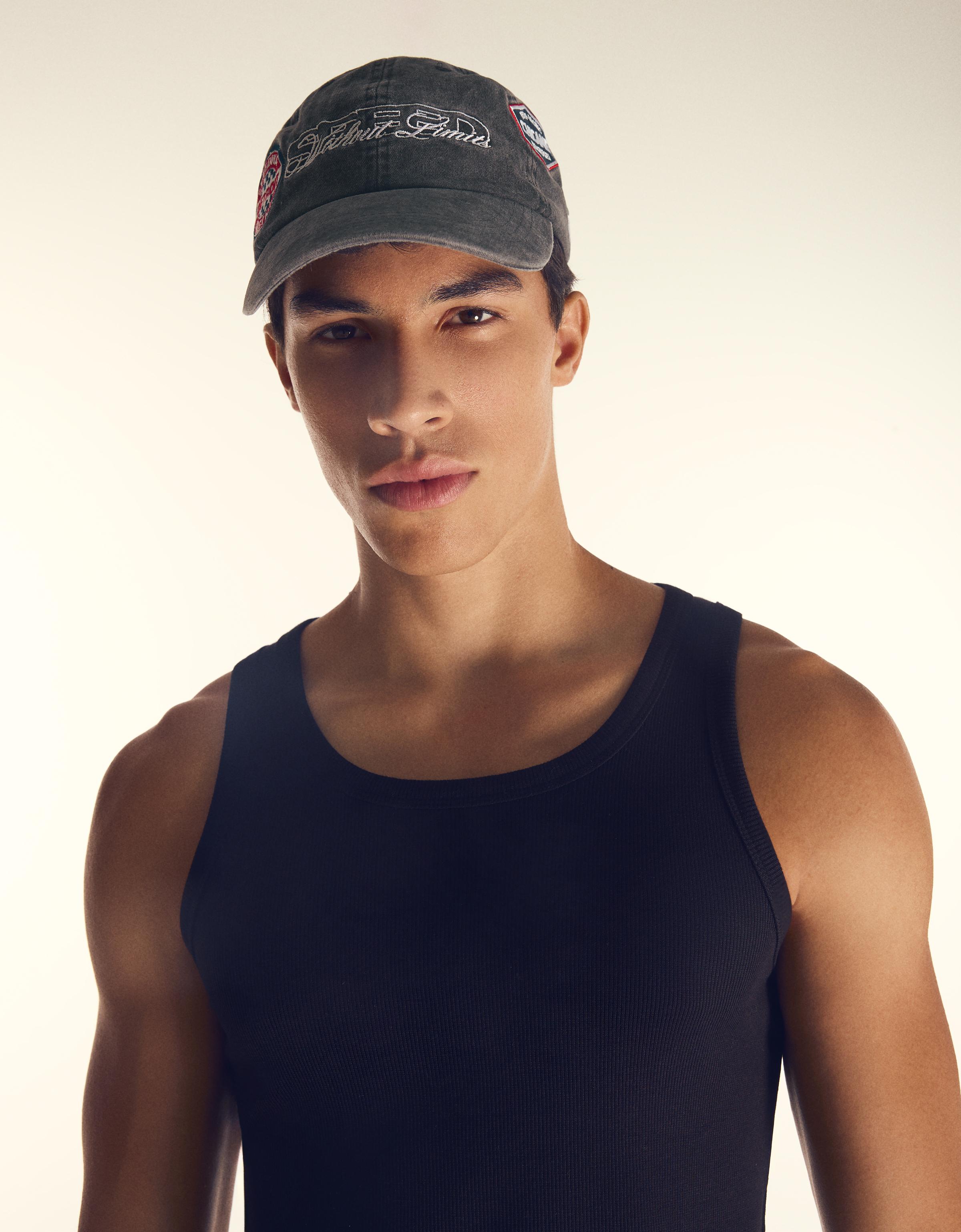 Racing patch cap — Dark grey