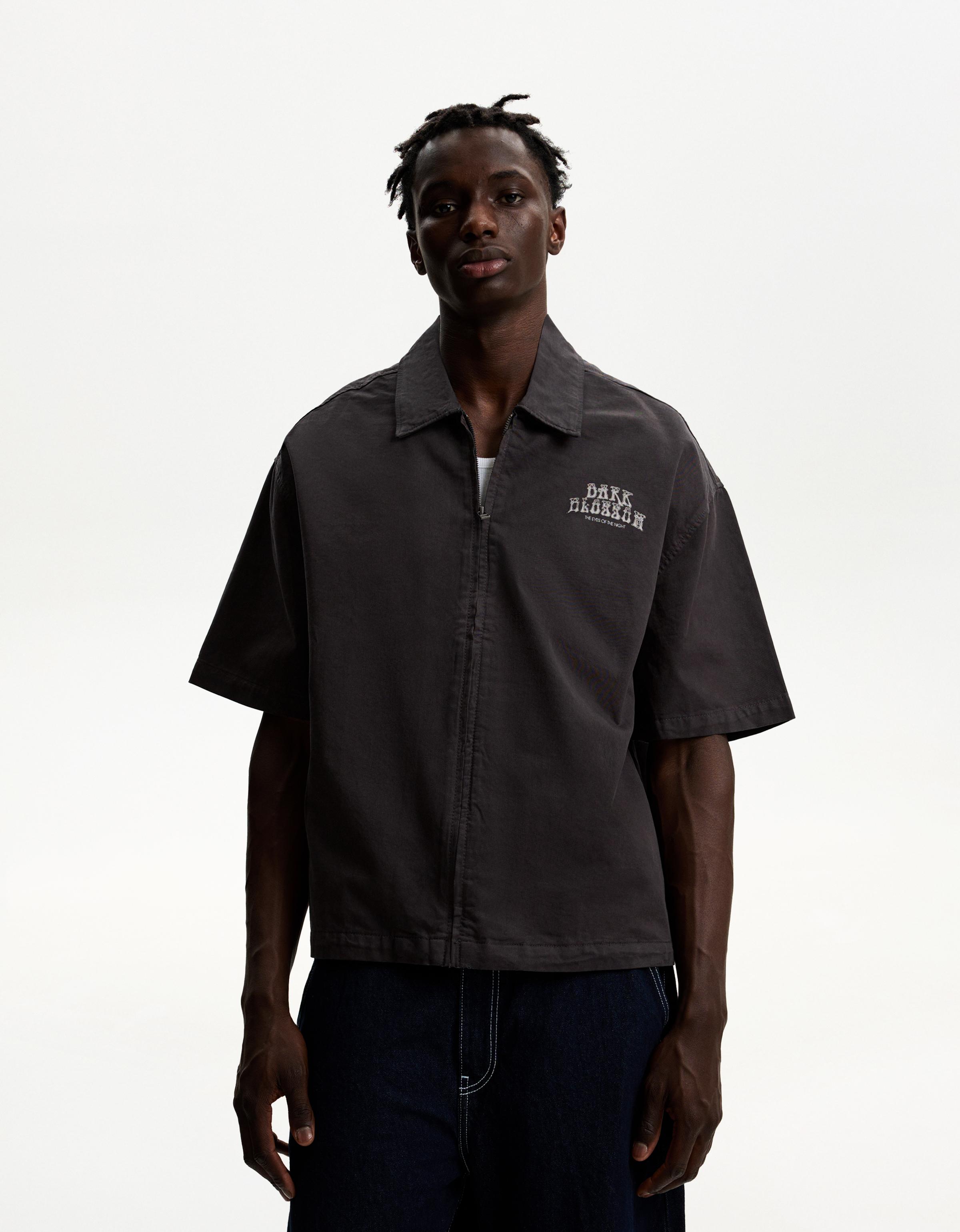 2024年レディースファッション福袋特集 boxy sleeve short Printed fit Bershka | Men - Shirts - shirt メンズウェア