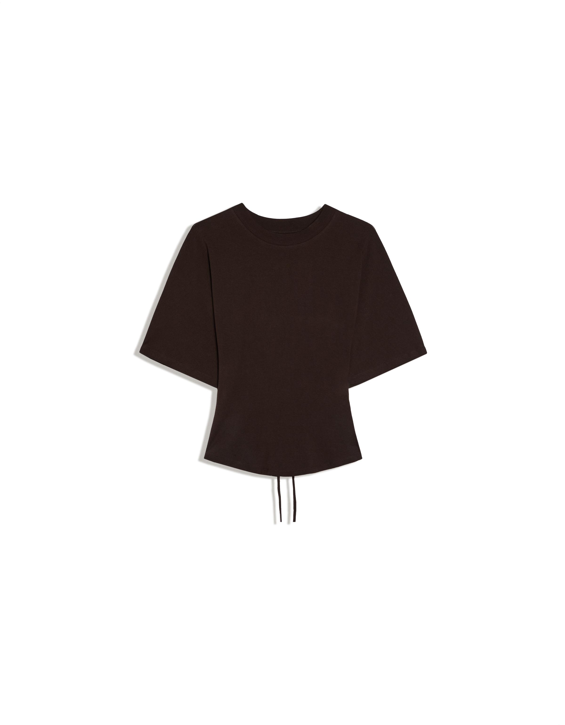 Short-sleeved corset T-shirt — Brown