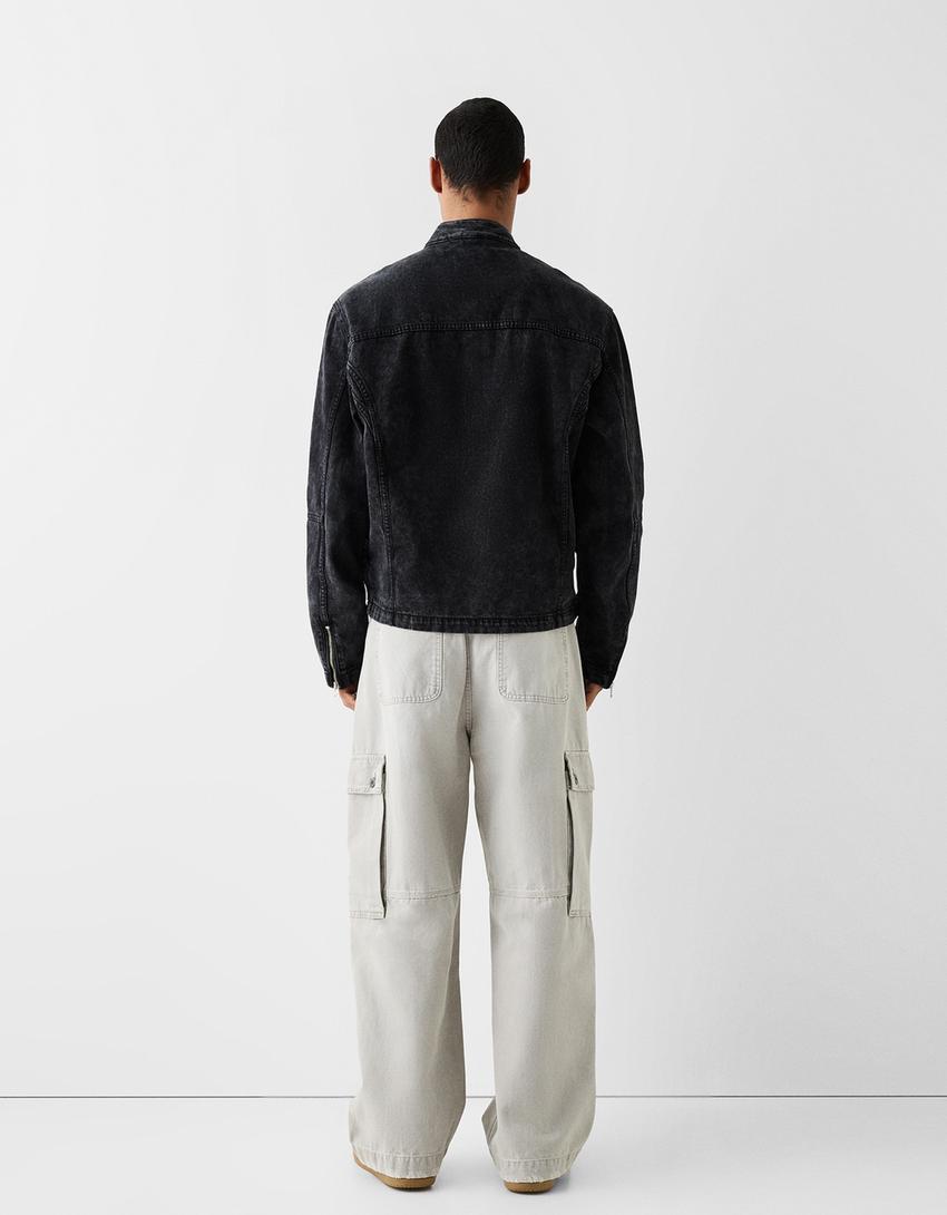 Избелено яке-Черно-1