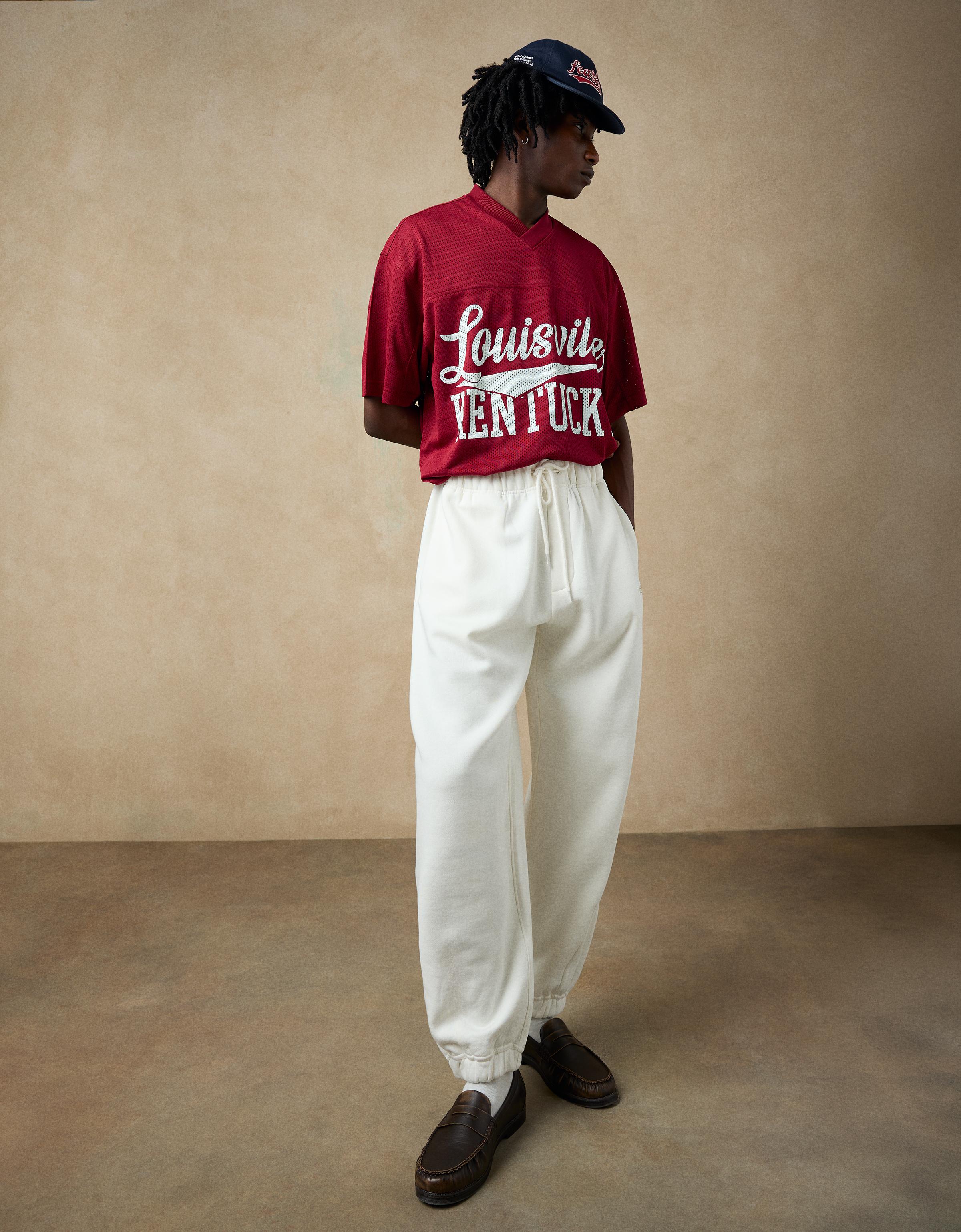 Mesh print T-shirt — Red