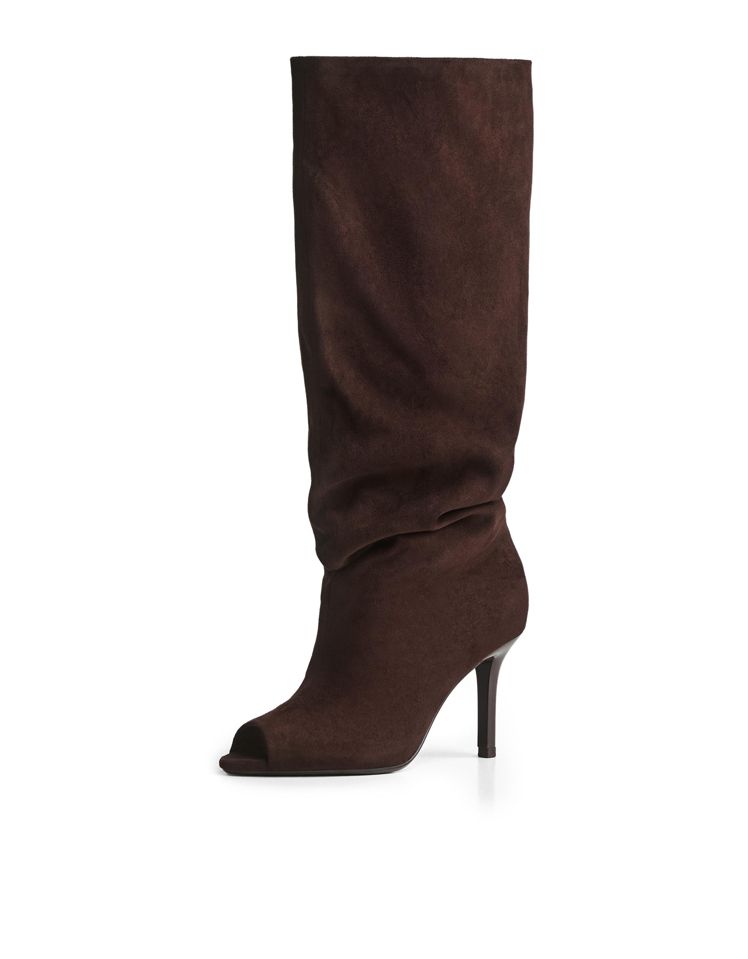 Split stiletto heel boot