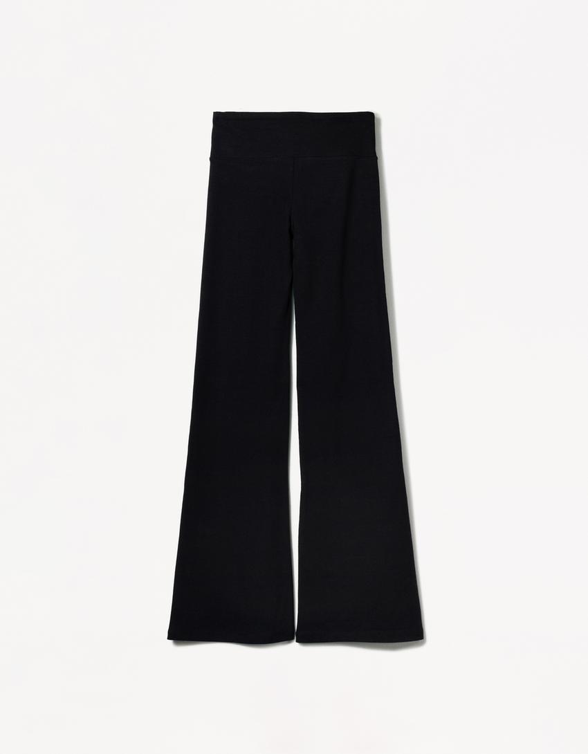 Pantalon flare-Noir