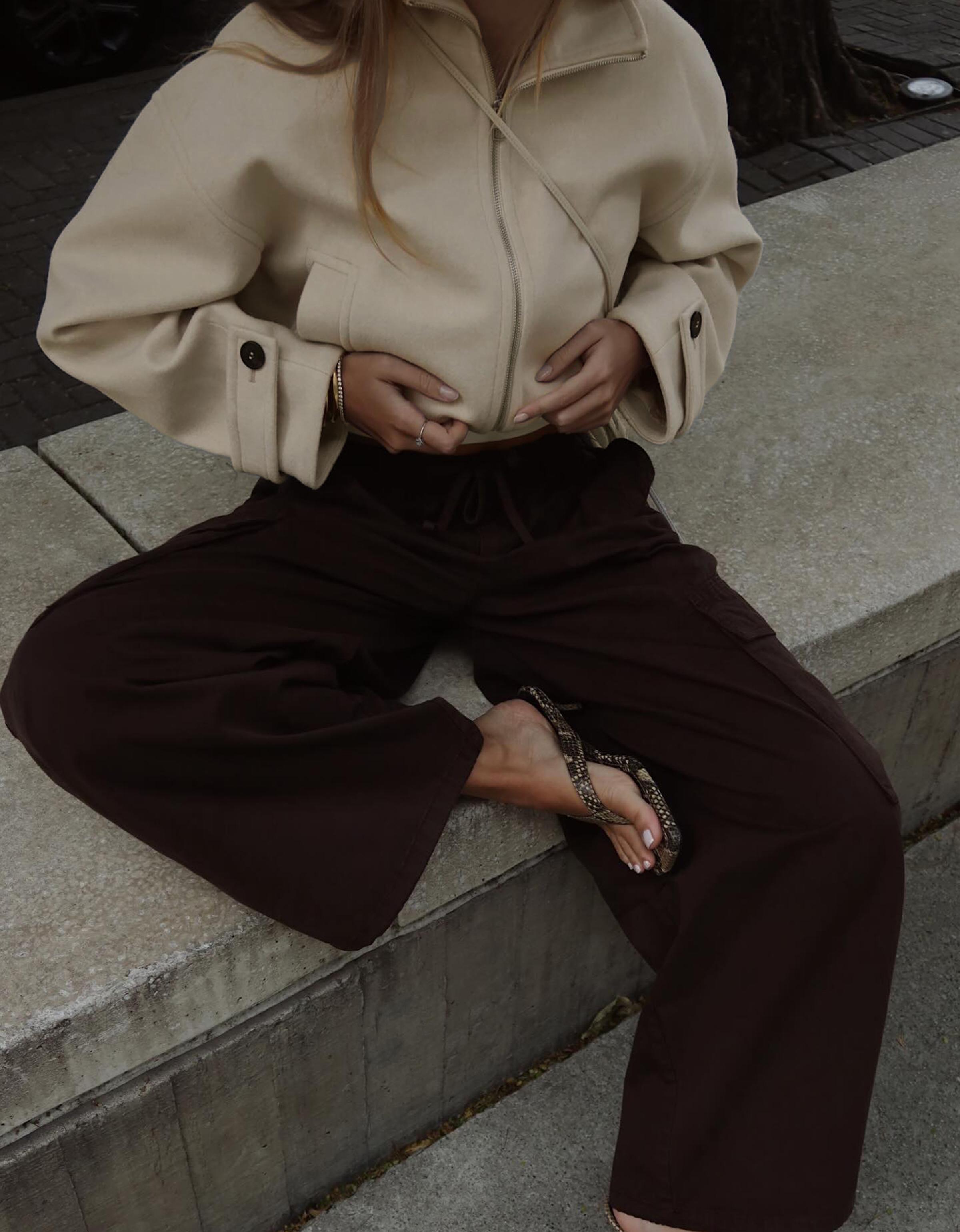 Soft touch jacket — Sand