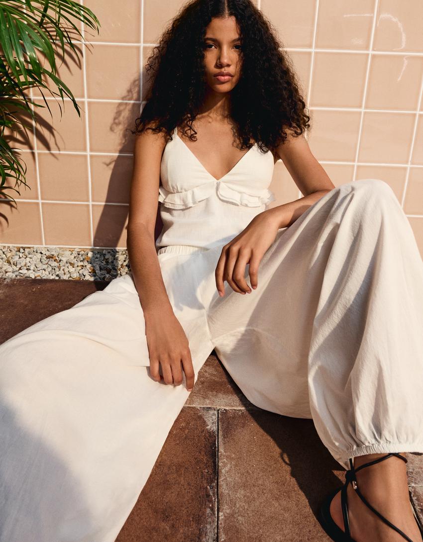 Top and pants set-Top and pants set