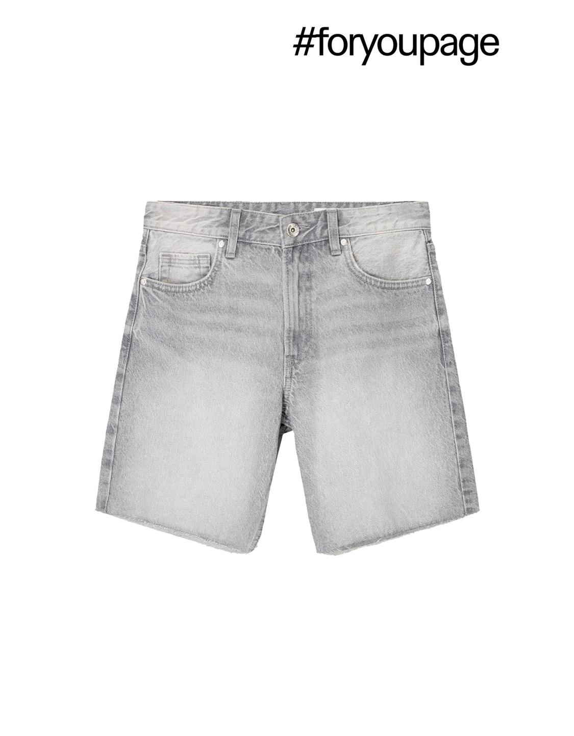 Denim Bermuda shorts