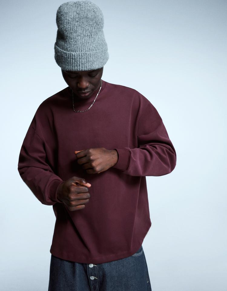 Long sleeve boxy fit T-shirt
