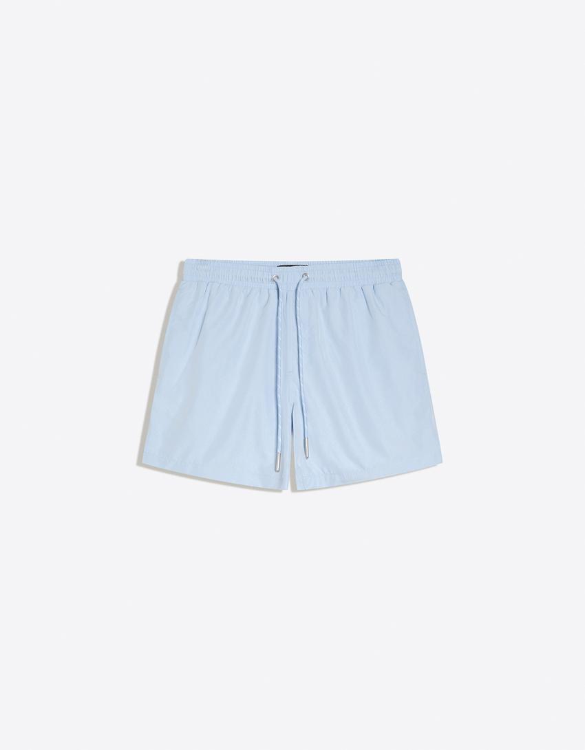 Basic swimming trunks-Light blue