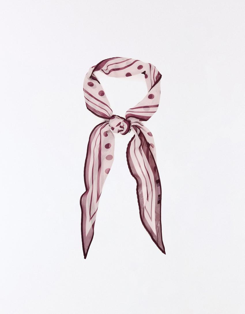Polka dot bandana-Pink