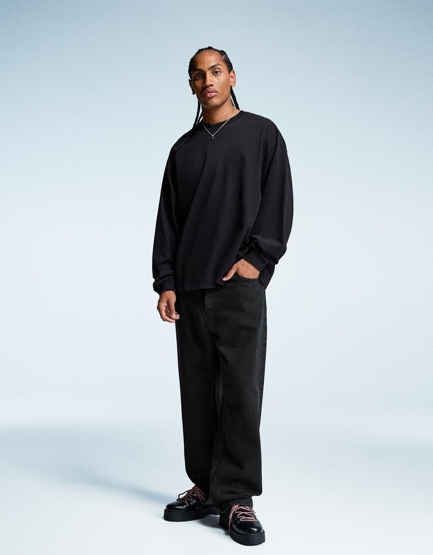 Baggy jeans-Black