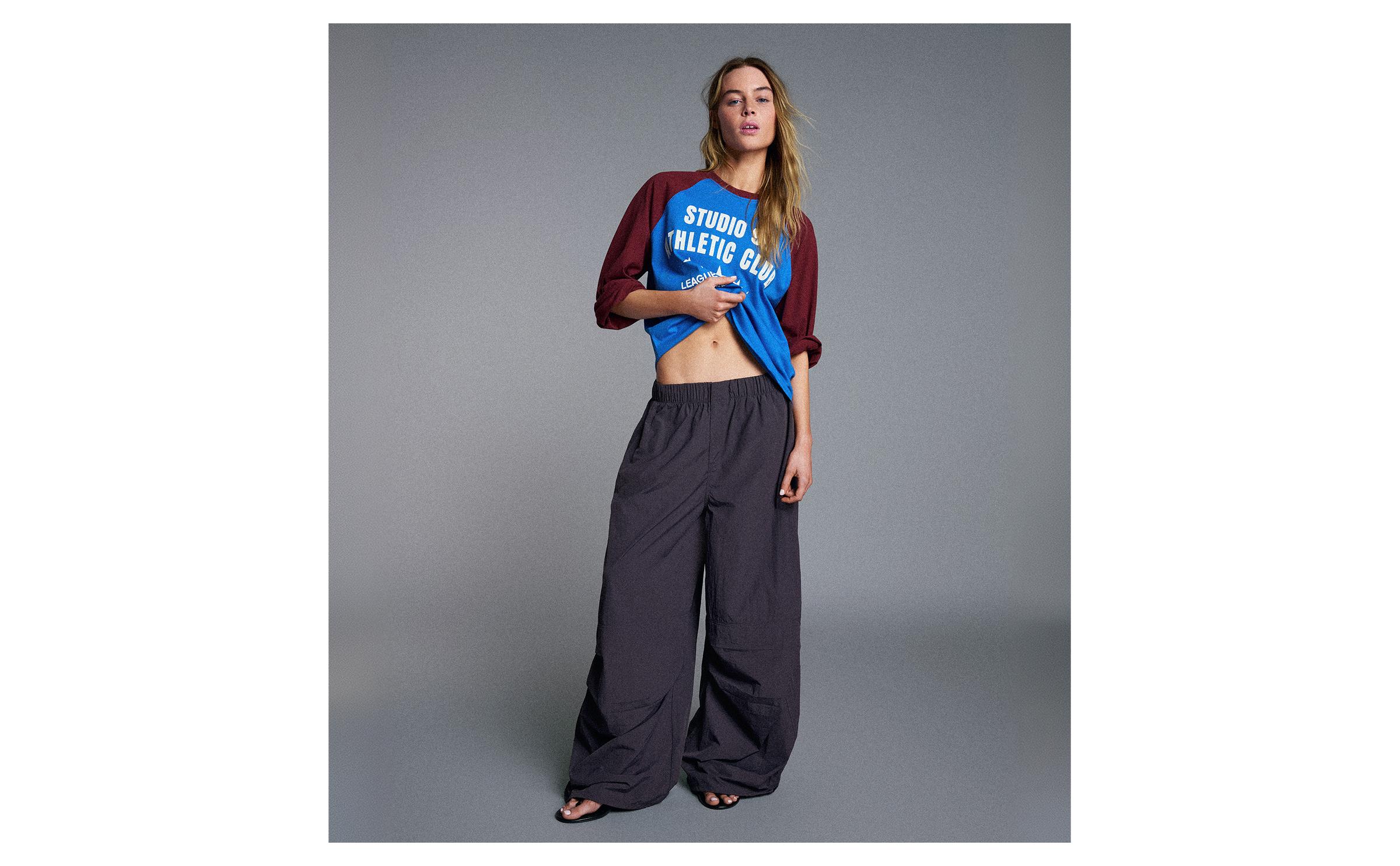 Technical parachute trousers — Violet