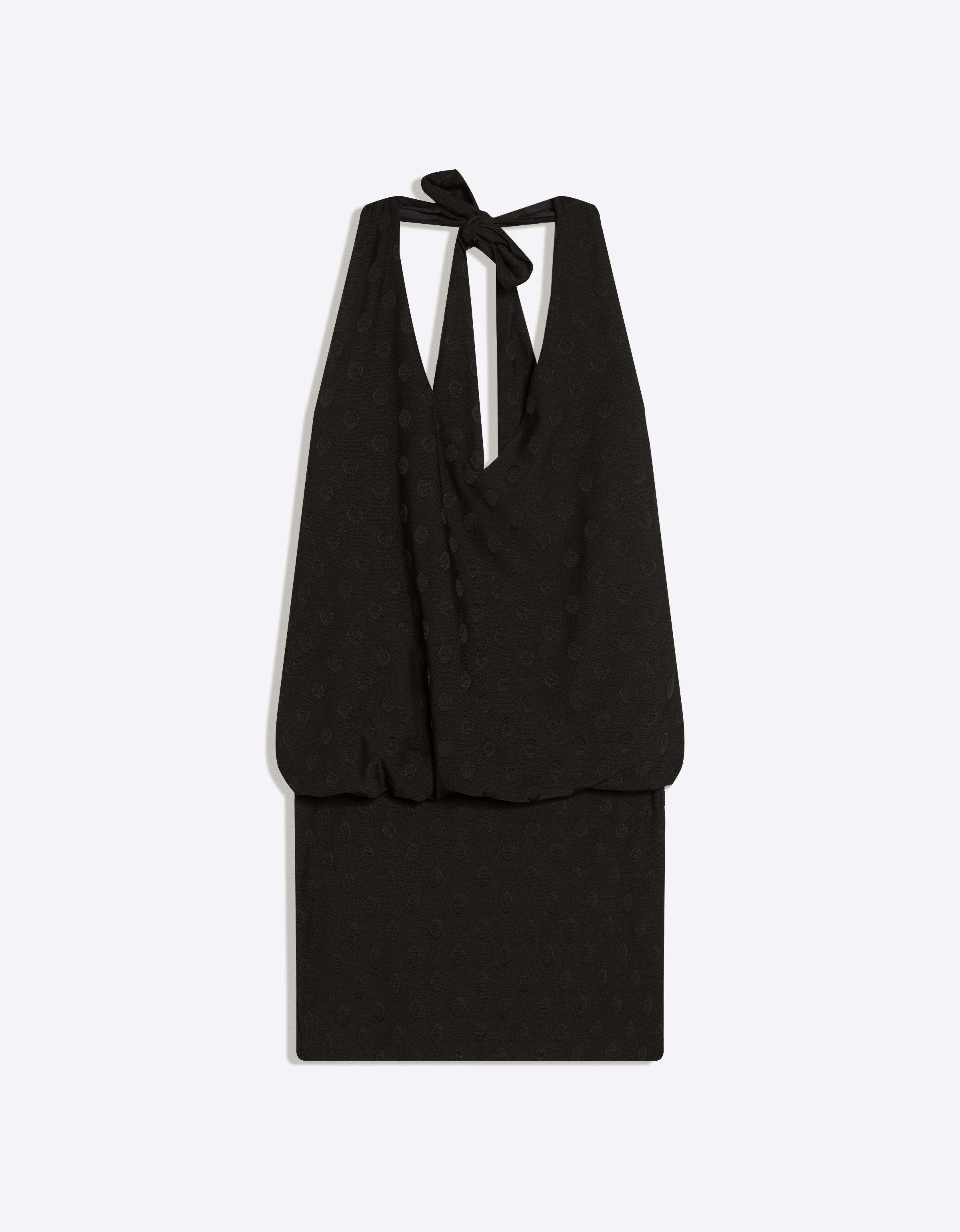 Puantiye desenli mini elbise - Görsel 8