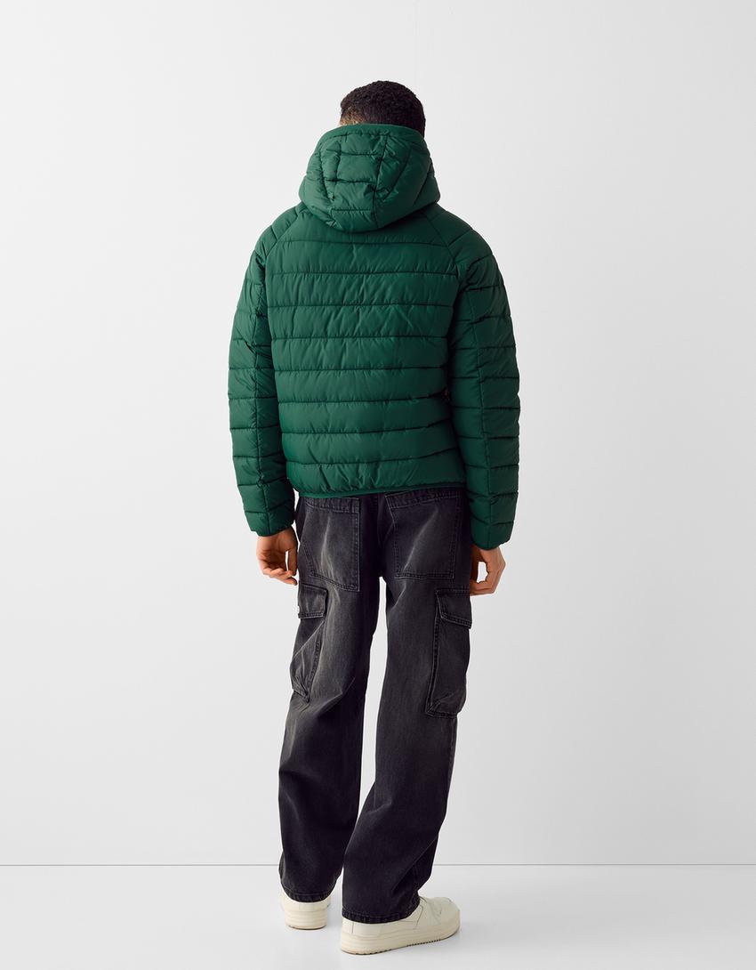 Cazadora acolchada ligera-Verde-1