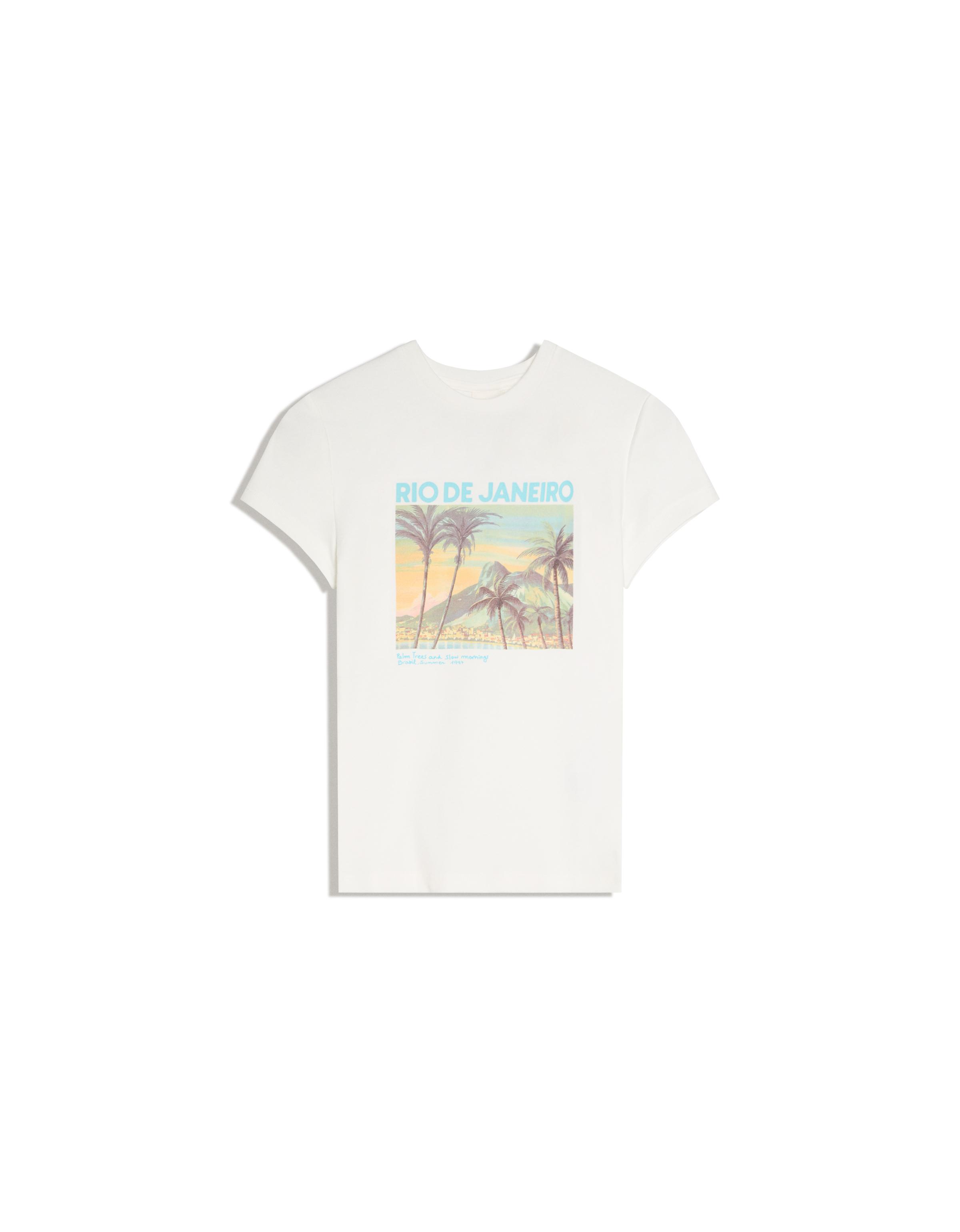 Fitted printed T-shirt