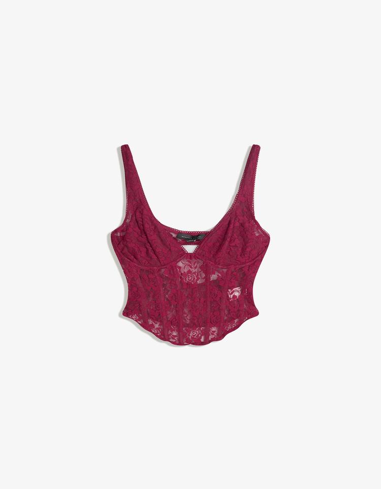 Dantelli askılı top