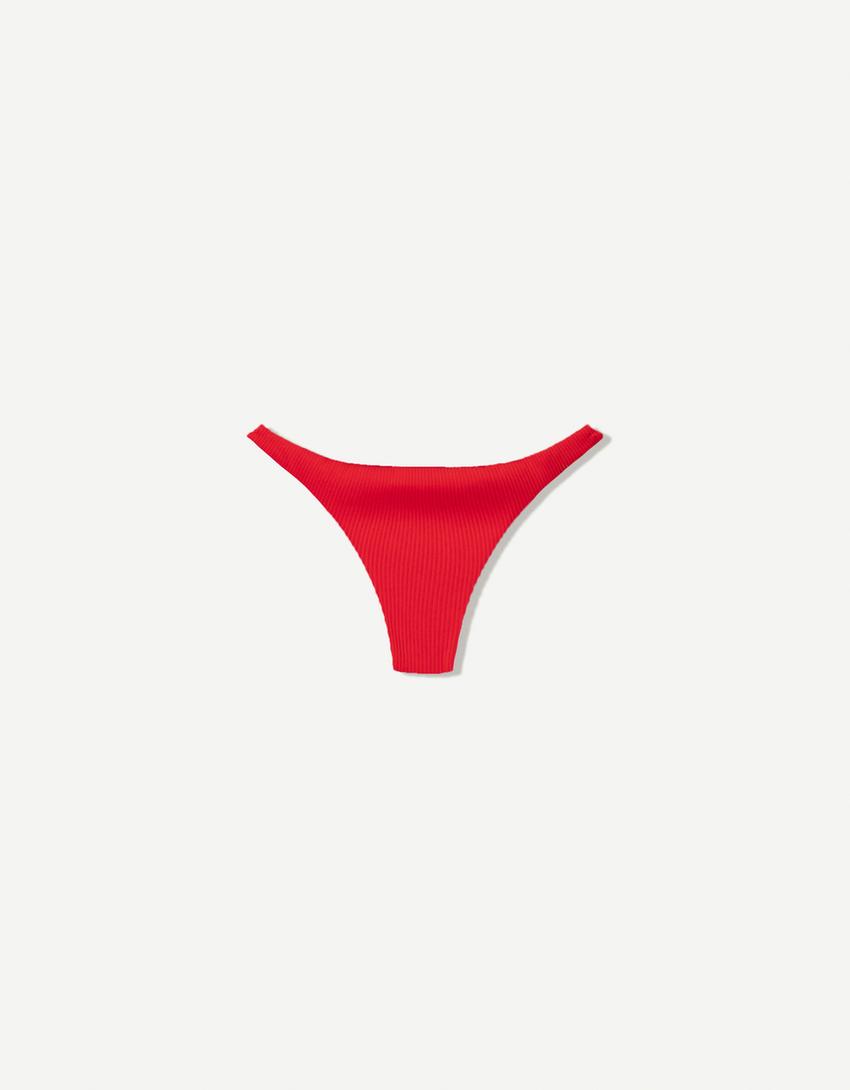 Ribbed bikini bottoms