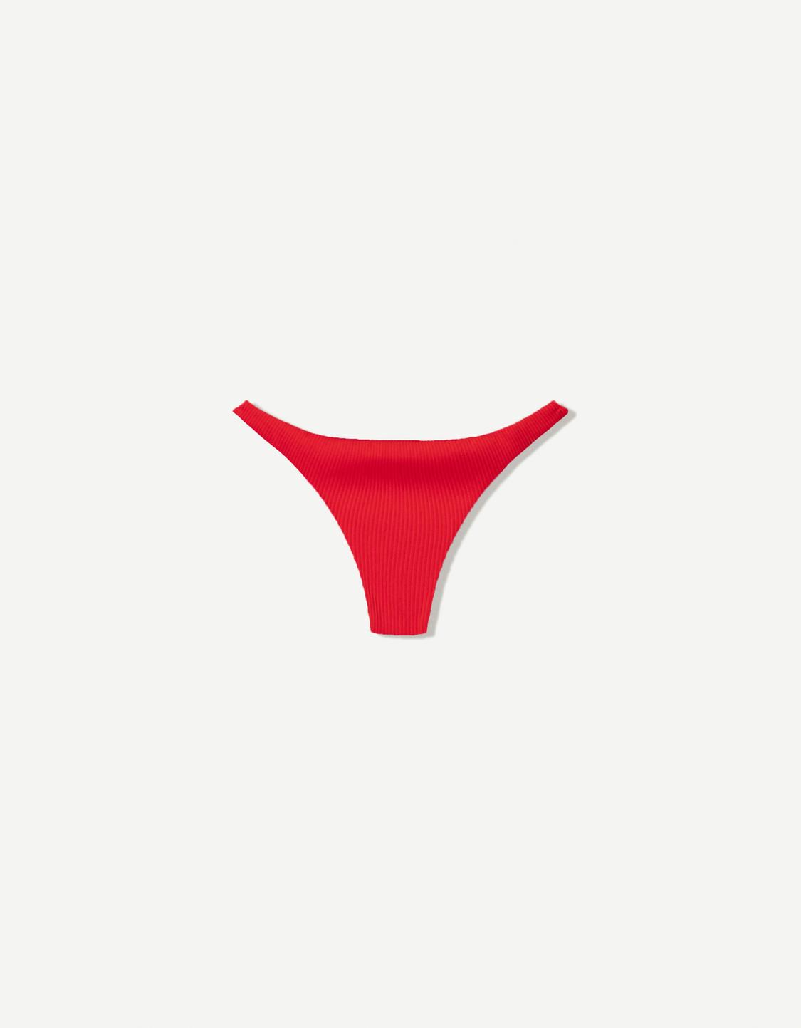 Ribbed bikini bottoms