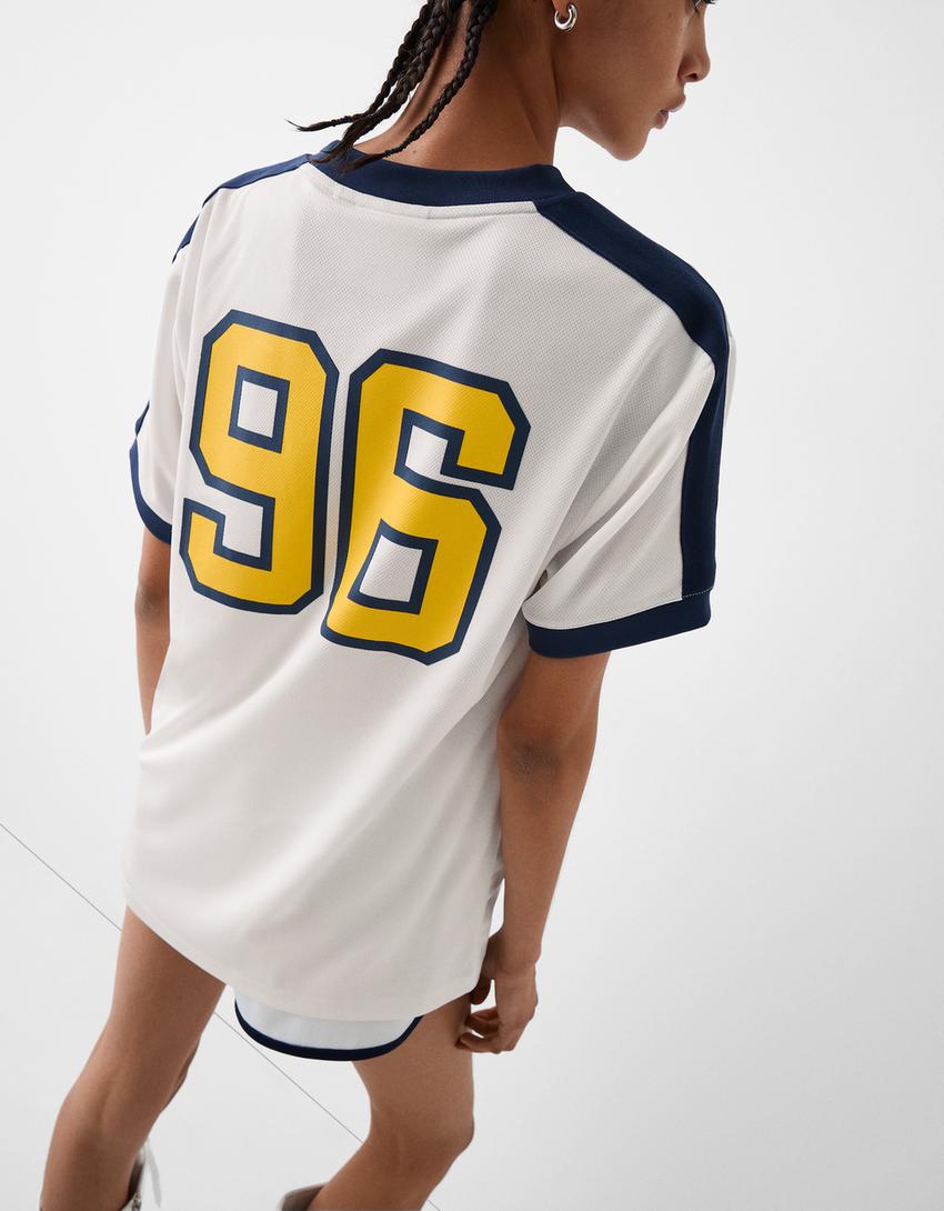 تيشرت تقني بطبعة لوس أنجلوس جالاكسي-أبيض-4