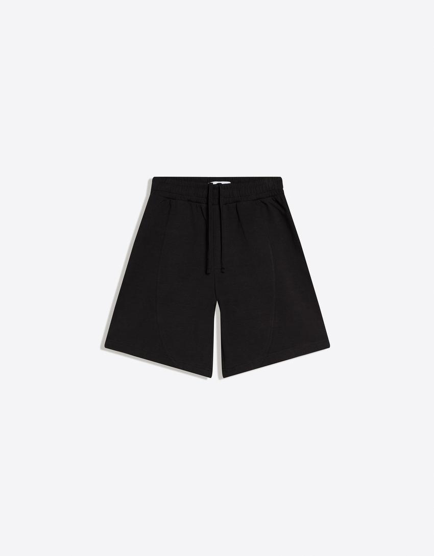 Interlock Bermuda shorts-Black
