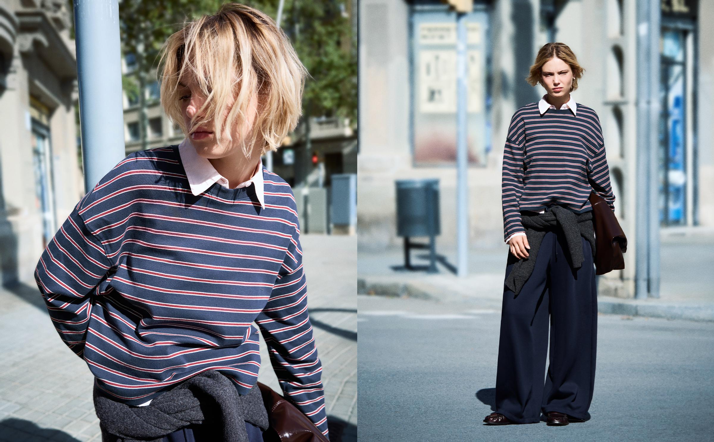 Uzun kollu baskılı tişört - Görsel 5