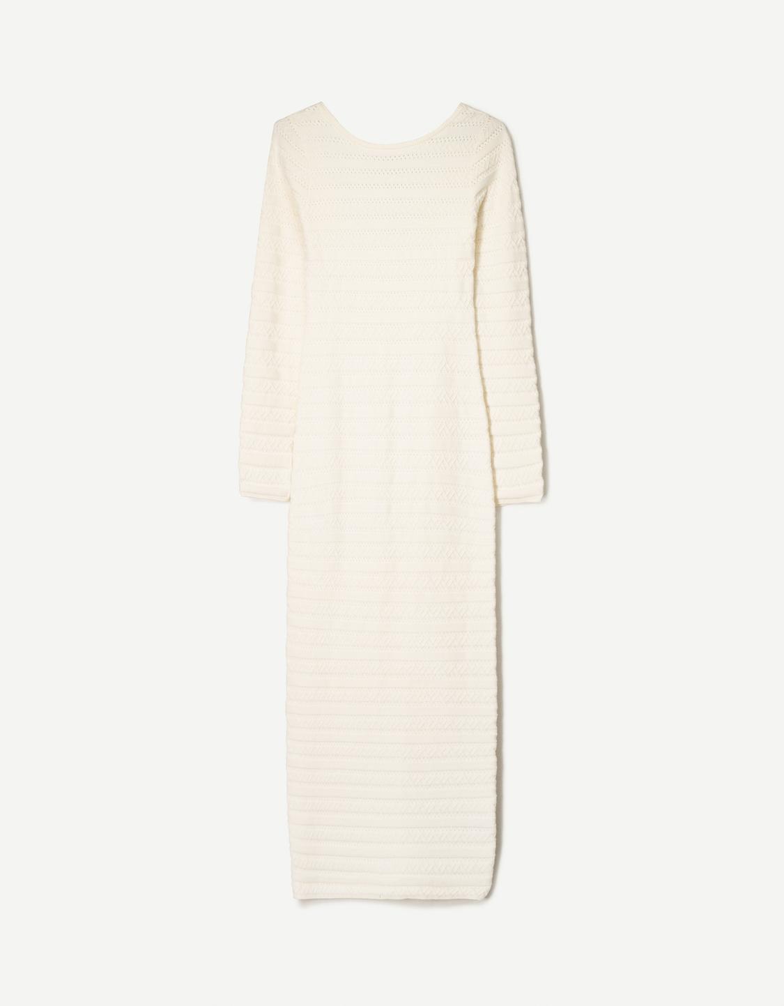 Textured midi dress