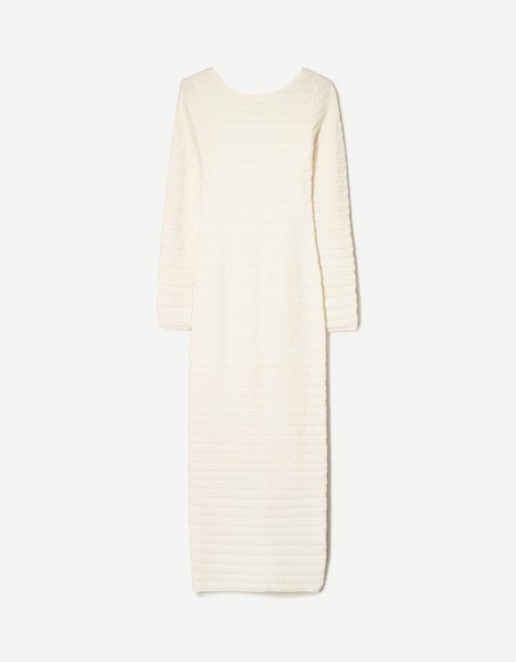 Textured midi dress
