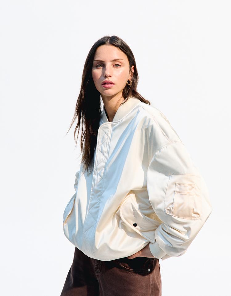 Oversize bomber ceket