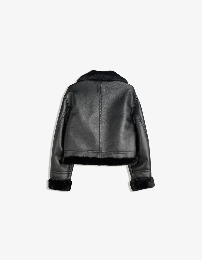 Double-faced jacket-Black
