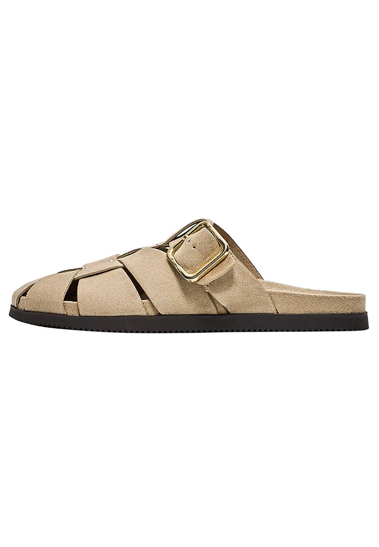 Clog cage sandals — TAUPE