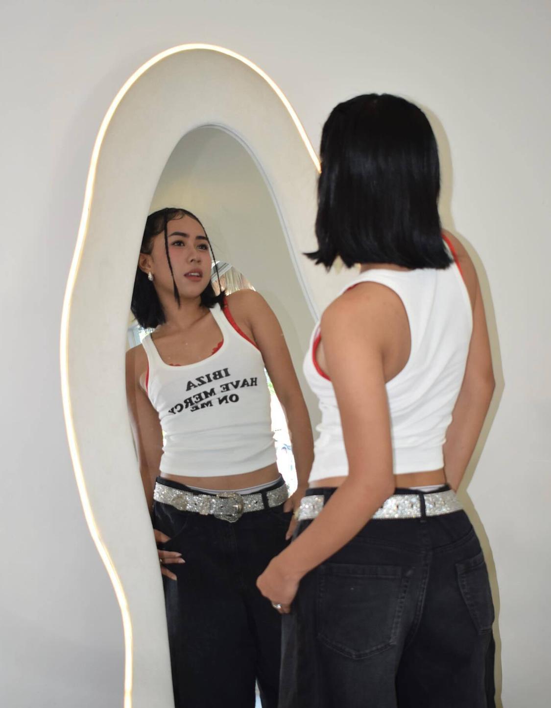 Vest top with print