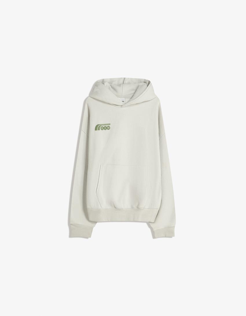 Sweatshirt capuz estampado-Pedra-0