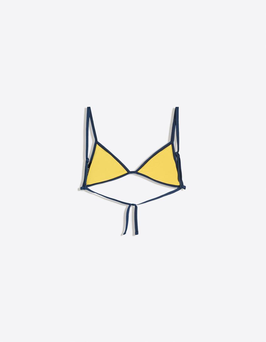 Colombia FIFA WORLD CUP™ Triangle Bikini Top-Yellow