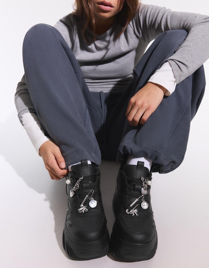 Zapatillas plataforma XL-Negro