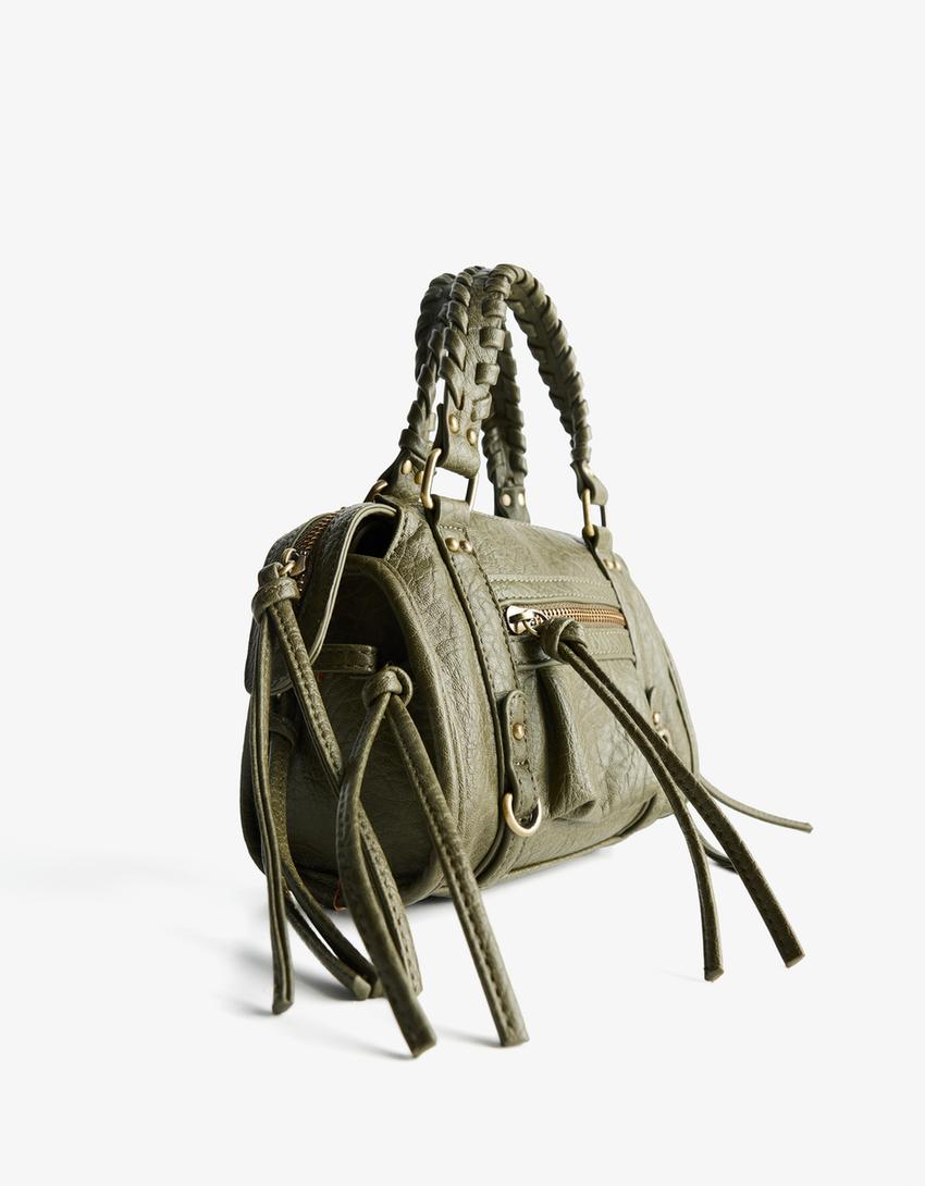 bershka embroidered mini backpack - Performance Twill Multi-pocket bag