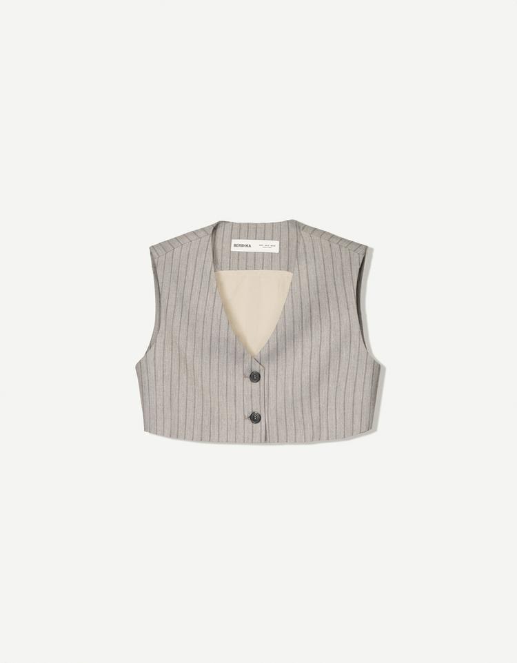 Cropped gilet