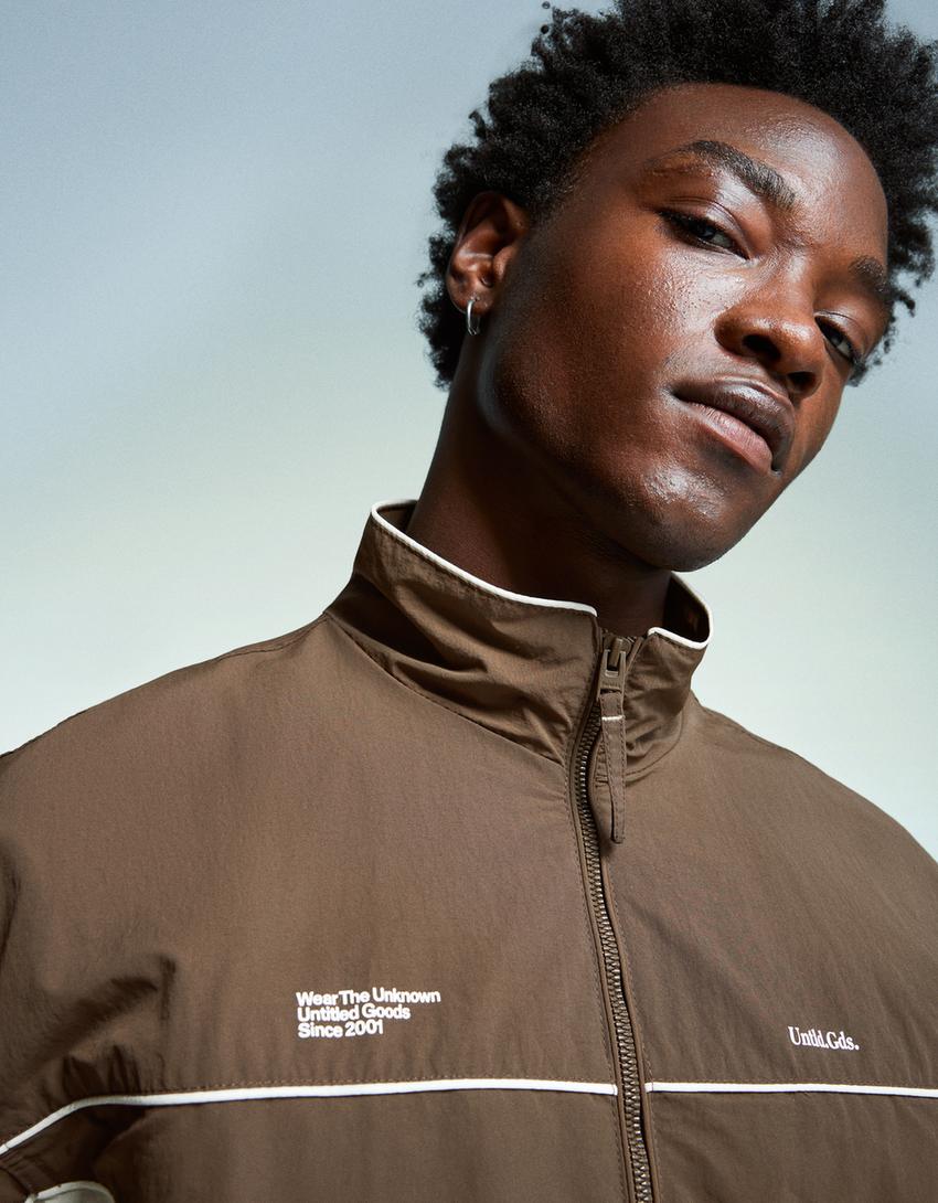 Technical sports jacket-Brown-5