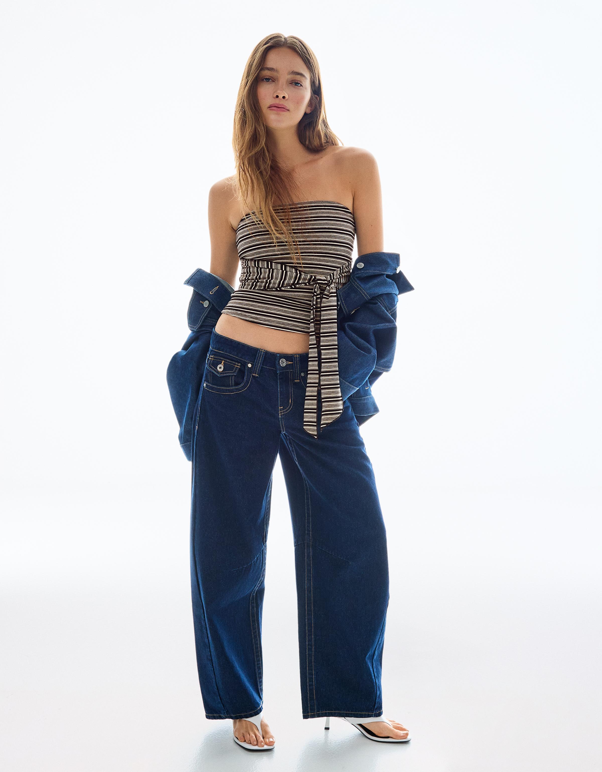 Fiyonklu bandeau top - Görsel 25