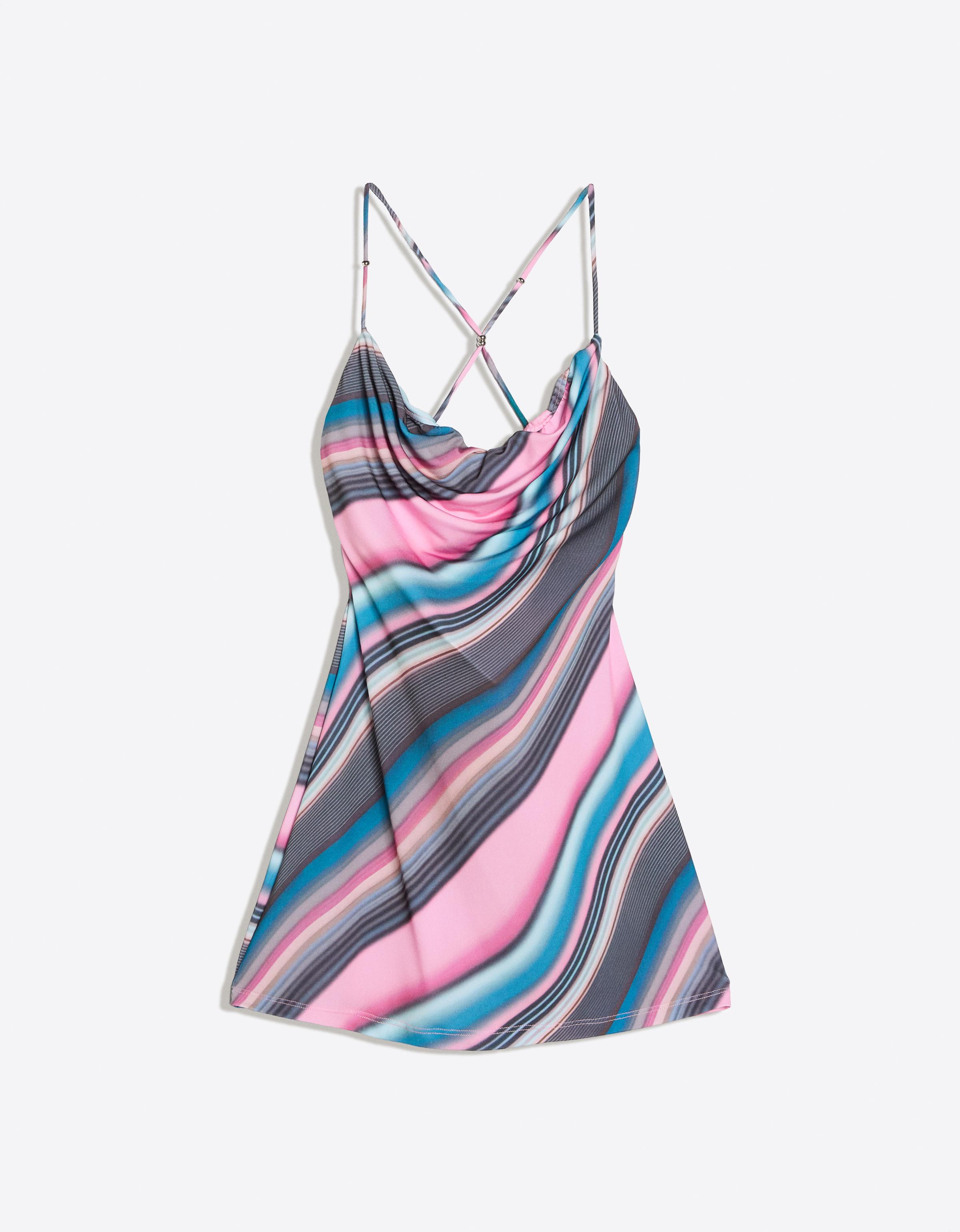 Mini halter dress — Pink