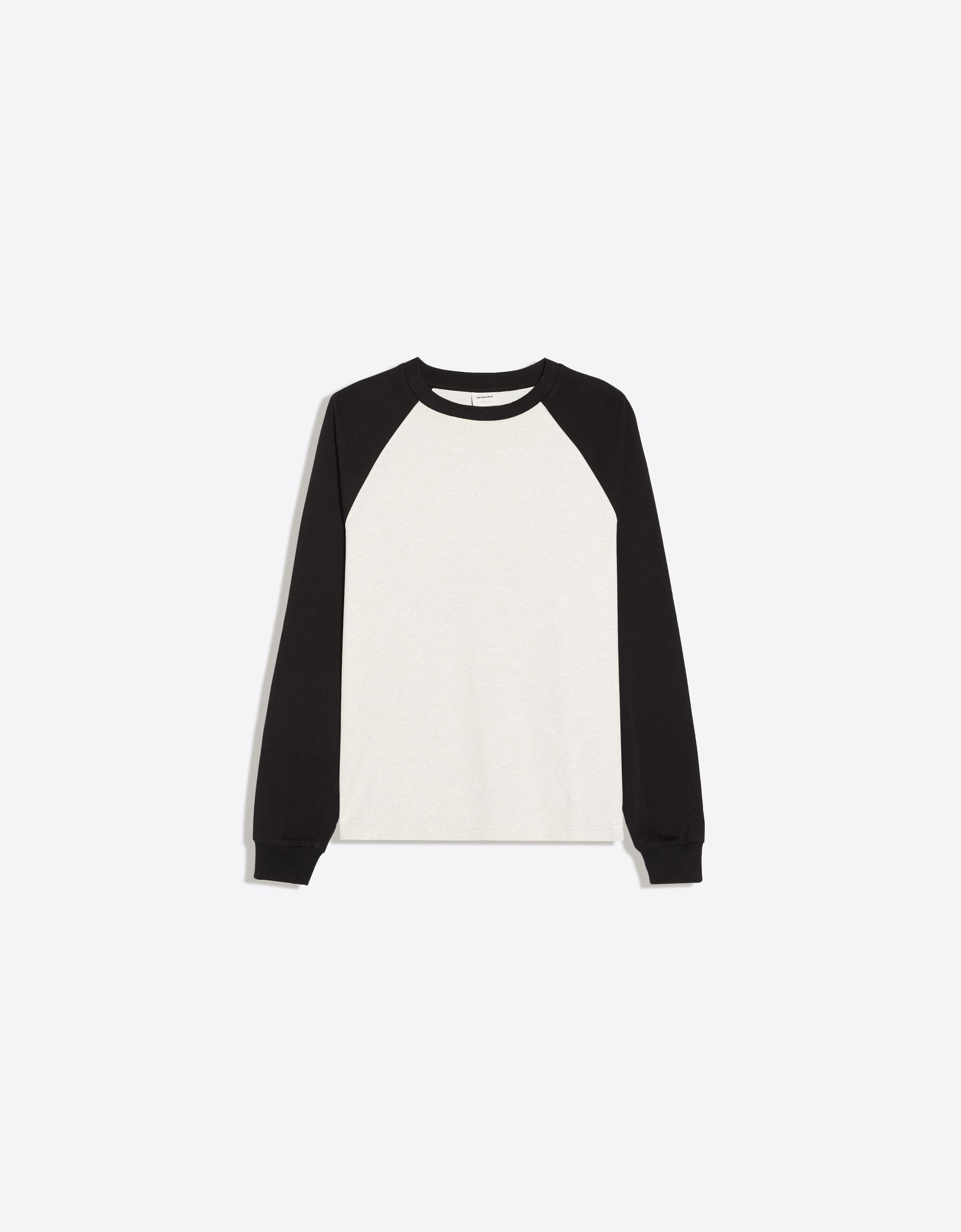 Long sleeve raglan T-shirt — Black