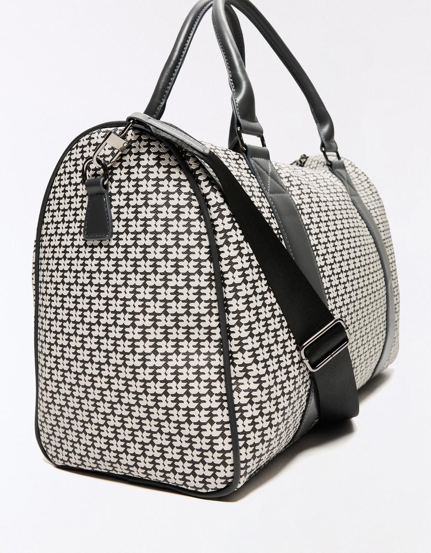 Borsa da viaggio monogramma-Grigio mélange