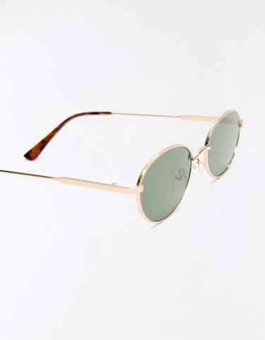 Metal sunglasses — Gold 3