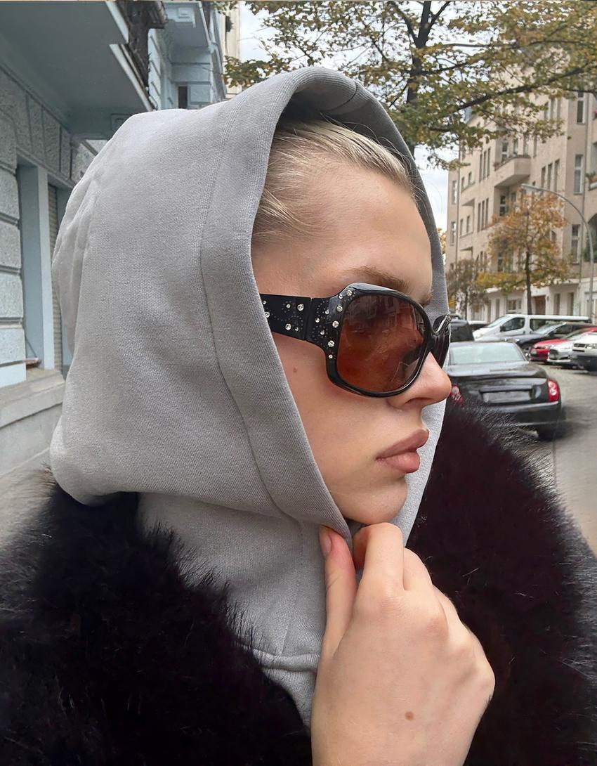 Gafas sol strass-Negro