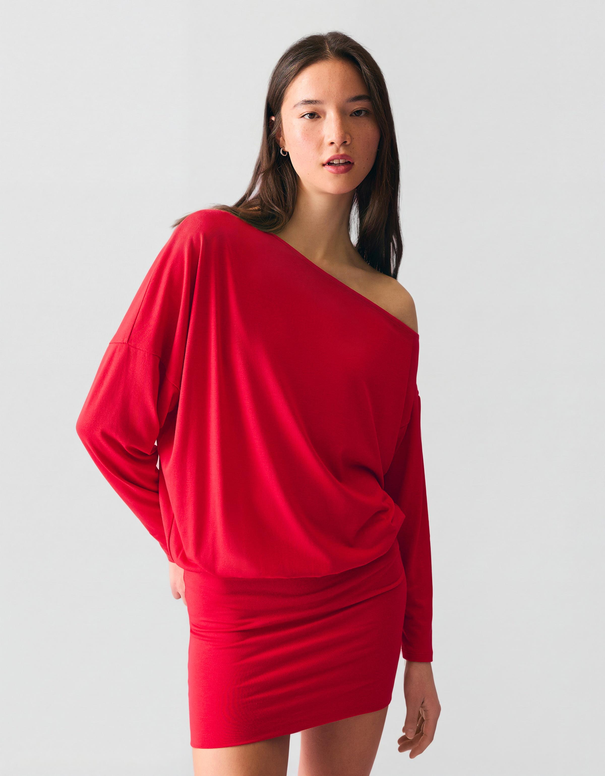 Uzun kollu dar etekli mini elbise - Görsel 52