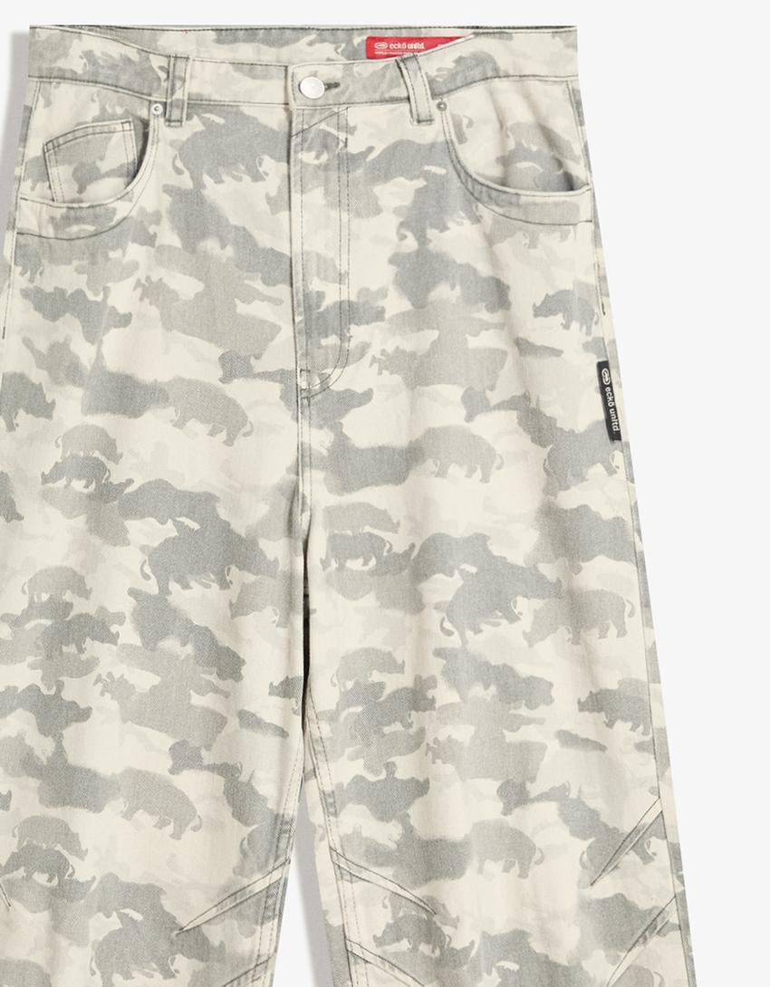Džíny baggy fit Ecko Unltd-Tmavě šedá