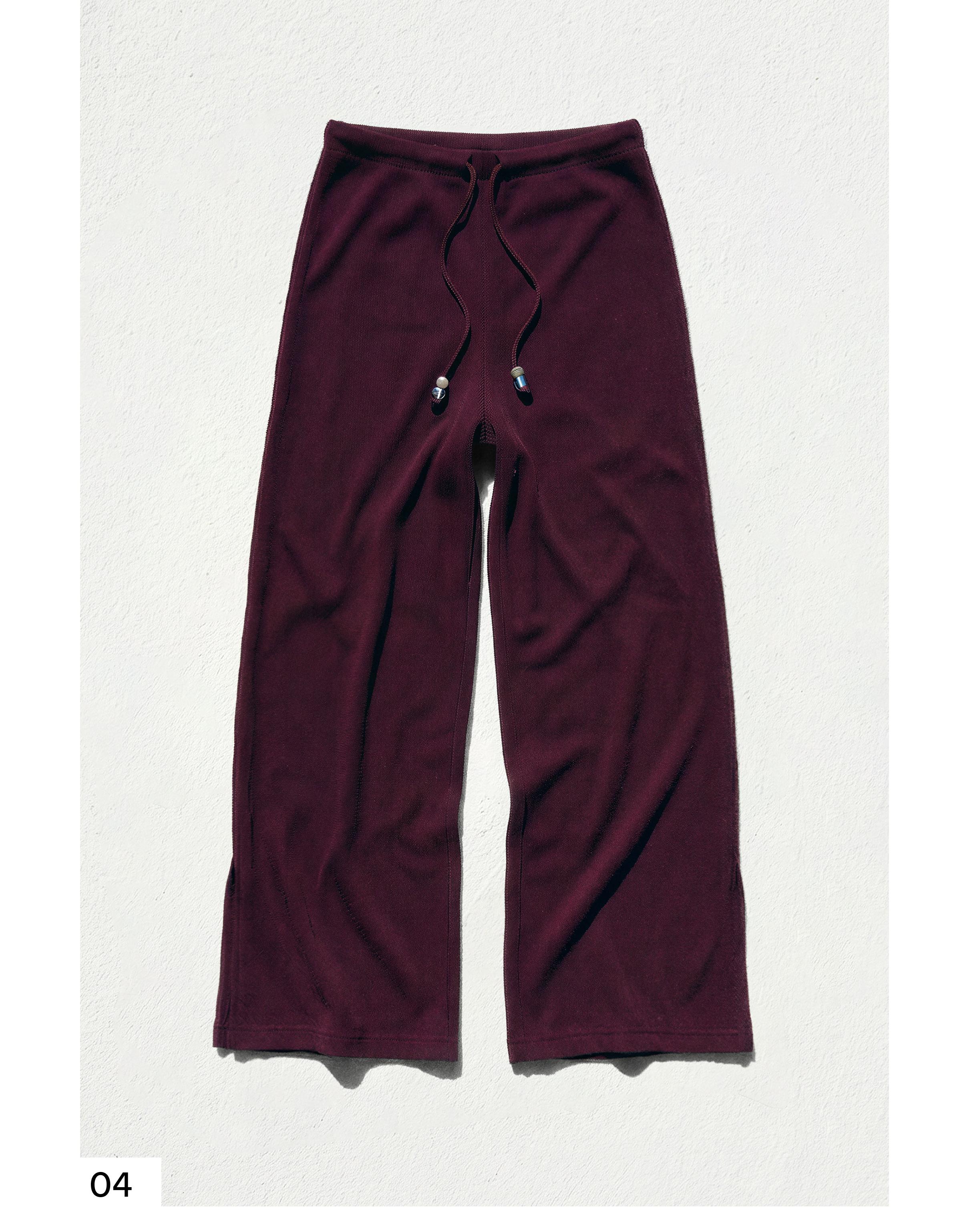 Wide-leg trousers with elasticated waist — Violet