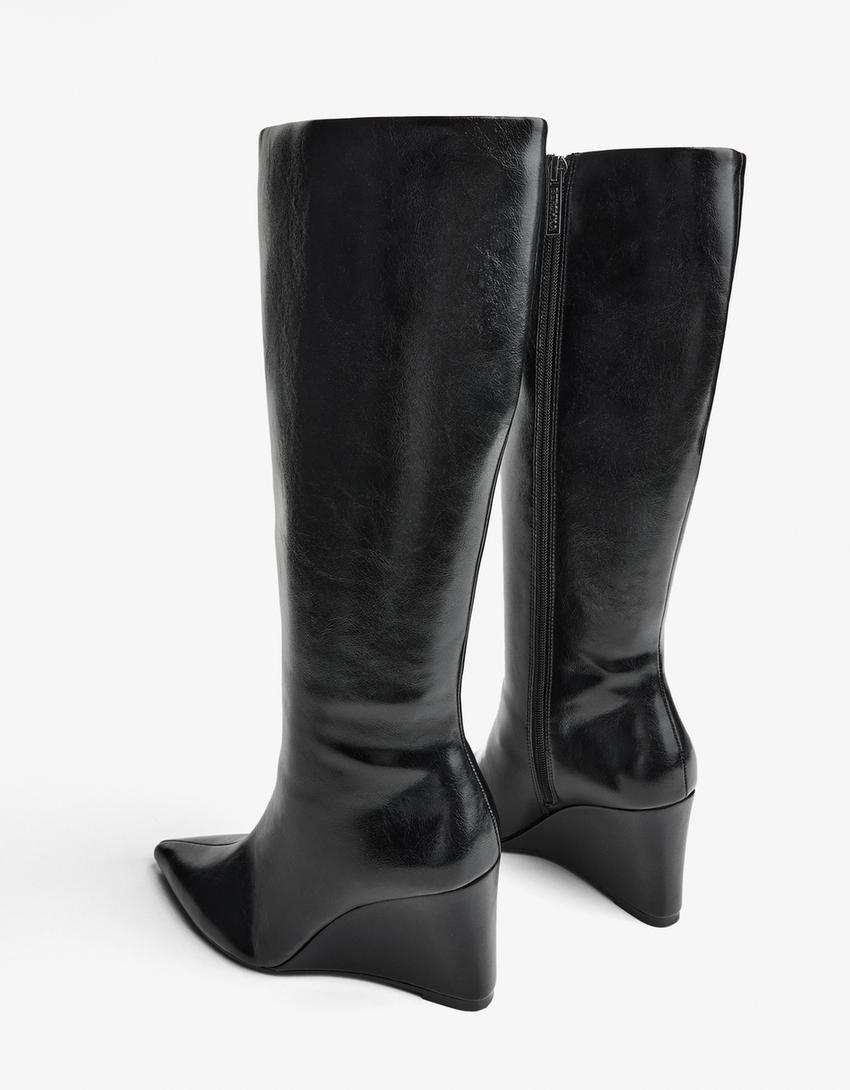 Bottes compensées-Noir