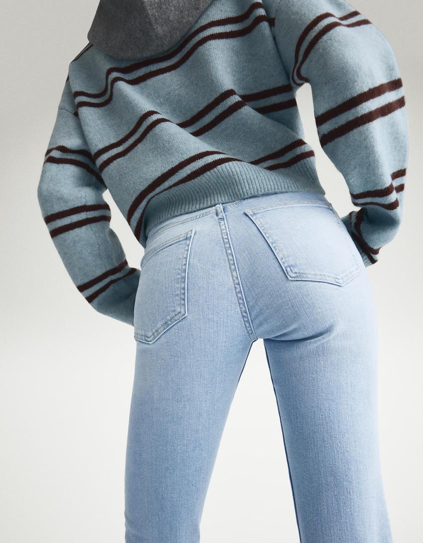 Jeans flare-Azul claro